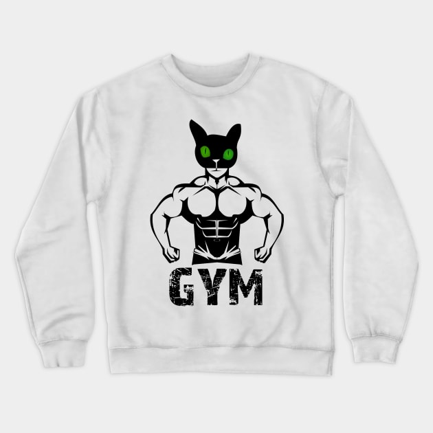 Cat peek a boo gym Crewneck Sweatshirt by jaml-12